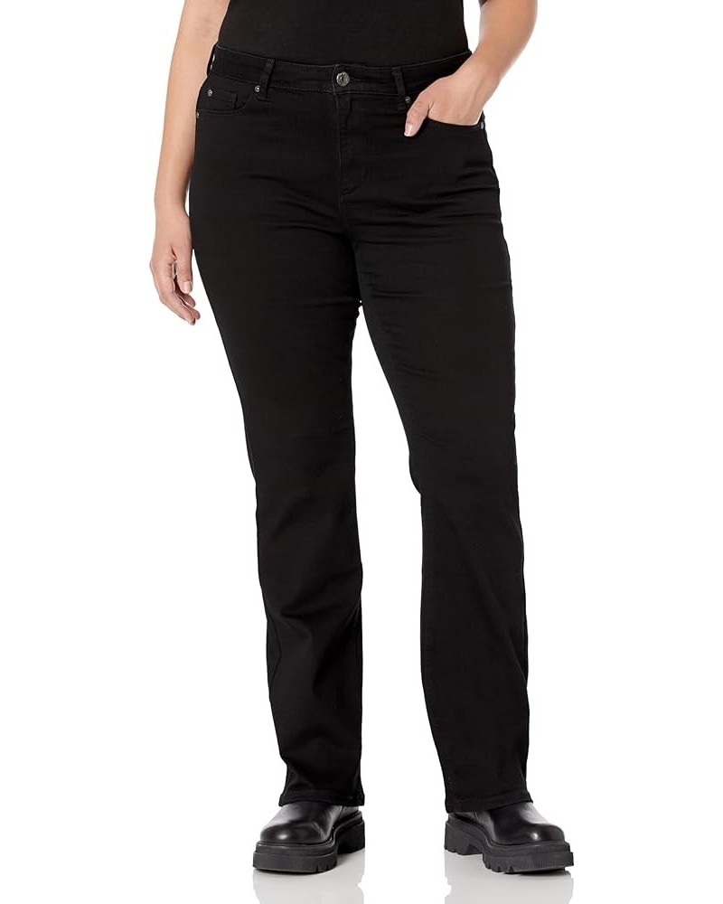 Women's Plus Size Jean Bootleg Luxe Black $15.55 Jeans