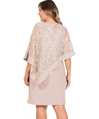 Mother of The Bride Plus Size Dress Champagne $31.50 Dresses