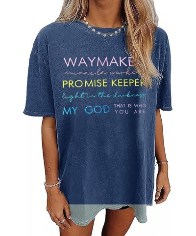 Christian Shirts Women Faith Religious Gift Tshirt Psalm 91 Shirt Short Sleeve Christians Inspirational Tops Dark Blue $14.99...