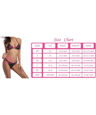 Flag Tie Side 2 PCS Bikini Adjustable Swimsuit Swimwear(XS-XXL) Multi 6 $11.99 Swimsuits