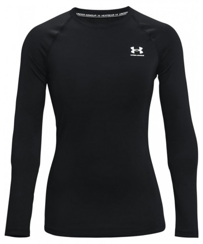 Women's HeatGear Compression Long-Sleeve T-Shirt Black (001)/White $20.40 Shirts