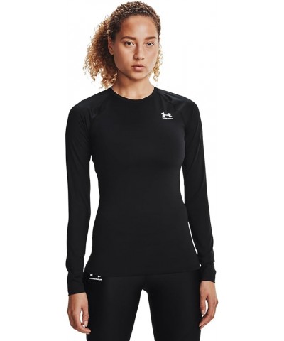 Women's HeatGear Compression Long-Sleeve T-Shirt Black (001)/White $20.40 Shirts