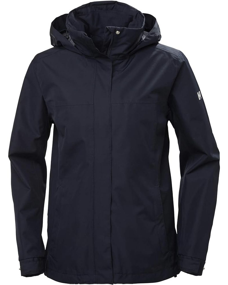 Women's Aden Waterproof Windproof Breathable Packable Hood Rain Coat Jacket 597 Navy $44.82 Coats