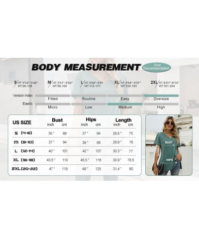 Womens Summer Tops Basic Short Sleeve V Neck T Shirts Tunic Tops Lake Green $9.79 Tops