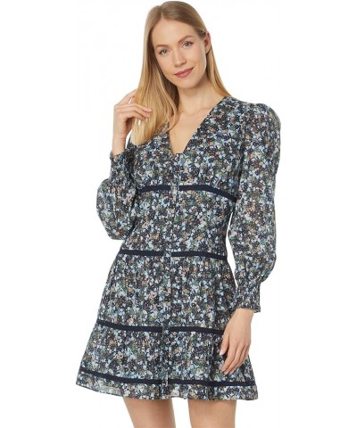 Women's Meredine Dress Navy Blazer Multi $23.70 Dresses