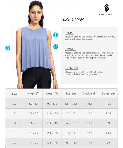 Women's Tank Tops Loose Fit Crop Tops Sleeveless Shirts High Neck Cropped Yoga Running Athletic Workout Tank Top for Women Na...