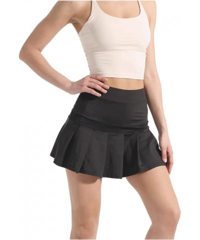 Tennis Skirts for Women Mini Skirt with Shorts Golf Skorts Skirts with Pockets Black2 Super Soft Thin Style $10.56 Skirts