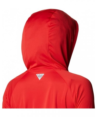 Women's Tidal Tee Hoodie Red Spark/White Logo $20.82 Activewear