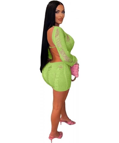 Rompers for Women Sexy - Hollow Out Backless One Piece Jumpsuit Off the Shoulder Bodycon Short Jumpsuit Light Green $18.06 Ju...