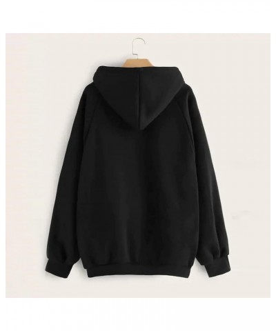 Women's Sweatshirt Color Pullover Casual Hooded Sleeve Pocket Long Solid Coat Teen Girls Hoodies Trendy Oversized Cute Hoodie...