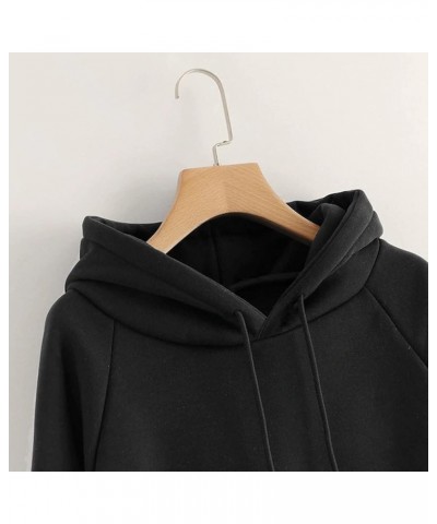 Women's Sweatshirt Color Pullover Casual Hooded Sleeve Pocket Long Solid Coat Teen Girls Hoodies Trendy Oversized Cute Hoodie...