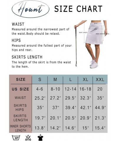 Women's 20" Knee Length Golf Skorts Skirts Tennis Skirt Long Athletic Casual Sports Skirt with 4 Pockets Red $12.71 Skirts