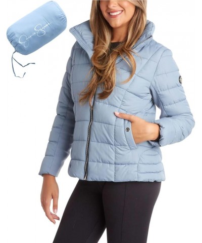 Women's Winter Jacket - Packable Quilted Puffer Jacket - Heavyweight Insulated Outerwear Parka Coat (S-XL) Dusty Blue $30.57 ...