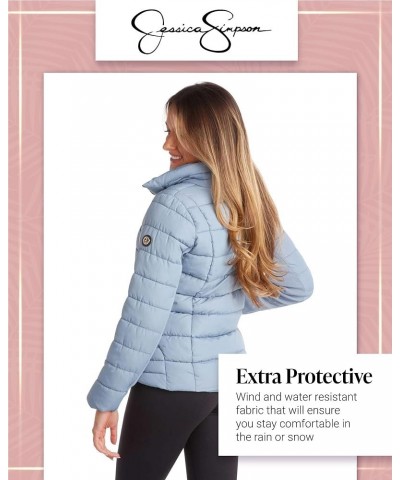 Women's Winter Jacket - Packable Quilted Puffer Jacket - Heavyweight Insulated Outerwear Parka Coat (S-XL) Dusty Blue $30.57 ...