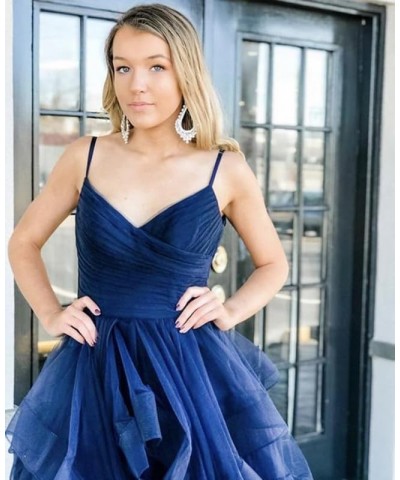 Homecoming Dresses 2023 Short Glitter Tulle Cocktail Dresses for Teens Spaghetti Straps Tiered Sparkly Mini Party Dresses Ros...