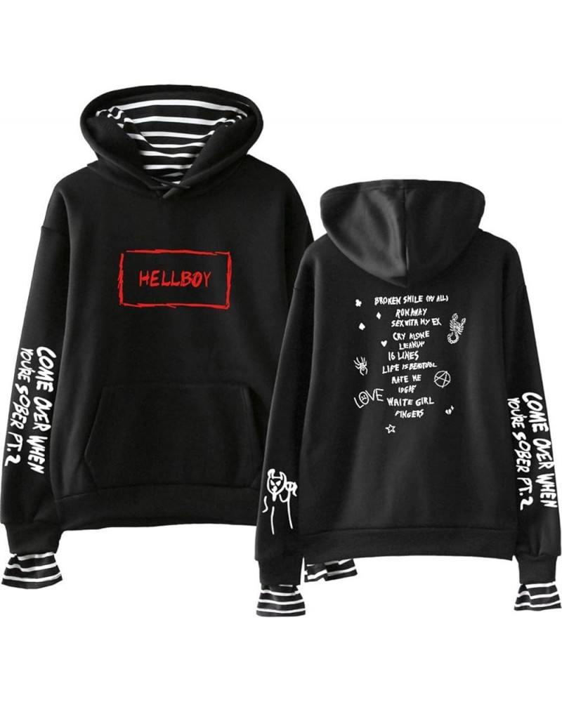 JMKEY Lil Fashion Peep Hoodies Sweatshirts Men Women Causal Long Sleeve Unisex Pullover Tracksuit (XXS,4XL) Black3 $9.46 Hood...