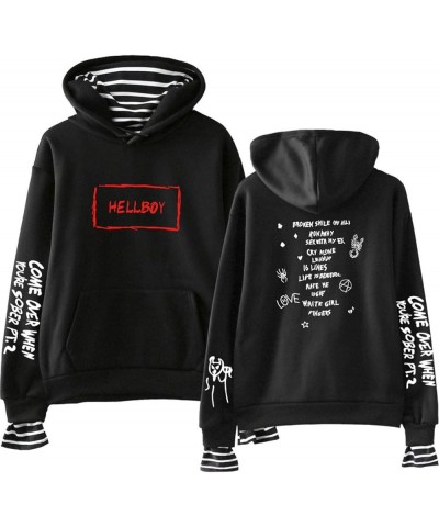 JMKEY Lil Fashion Peep Hoodies Sweatshirts Men Women Causal Long Sleeve Unisex Pullover Tracksuit (XXS,4XL) Black3 $9.46 Hood...