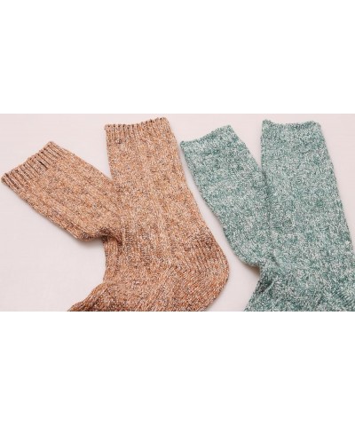 Women's Socks Cotton Knit Casual Crew Socks Thick Knit Warm Wool Slouch Socks Gift Socks for Women,Size 5-10W502 Multi-045 $1...