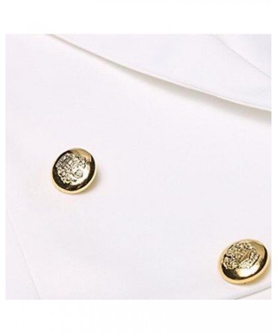 Womens Casual Open Front Blazers Buttons Long Sleeve Work Office Blazer Suit Dressy Lapel Solid Jacket Cardigans 01-white $5....