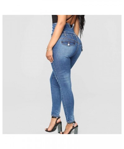 Women's Flared Jeans High Waisted Distressed Ripped Frayed Hem Trendy Denim Pants Bell Bottom Jeans for Women Blue 04 $5.81 J...