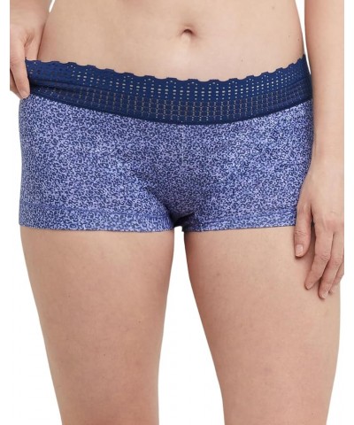 womens Dream Cotton With Lace Boyshort Stone Crush Navy Leo $11.59 Lingerie