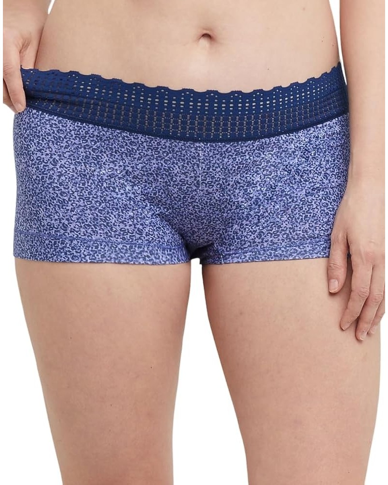 womens Dream Cotton With Lace Boyshort Stone Crush Navy Leo $11.59 Lingerie