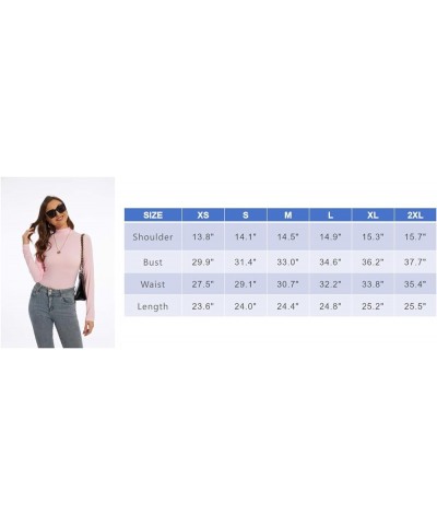 Mock Turtleneck Long Sleeve Basic Tops for Women Going Out Undershirts Trendy Clothes Black $6.78 Underwear