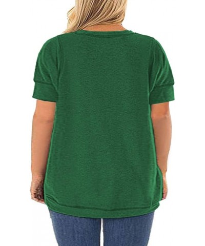 Womens Plus Size Tops Casual Short Sleeve Side Split Tunics Shirts 32-spt $13.64 Tops