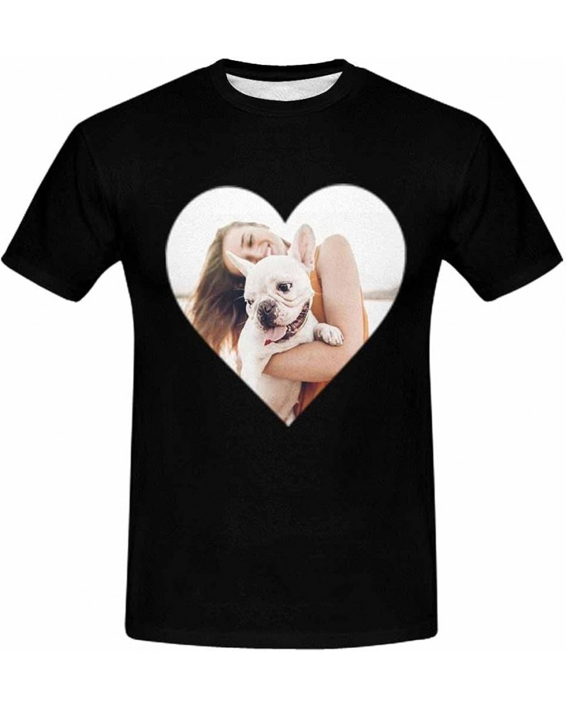 Custom Girlfriend Wife Face Seamless T-Shirt Personalized Photo All Over Print Shirt for Men Photo4 $12.75 T-Shirts