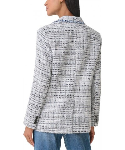 Women's Tweed Long Sleeve Everyday Fashion Sport Jacket Denim Multi $32.67 Jackets