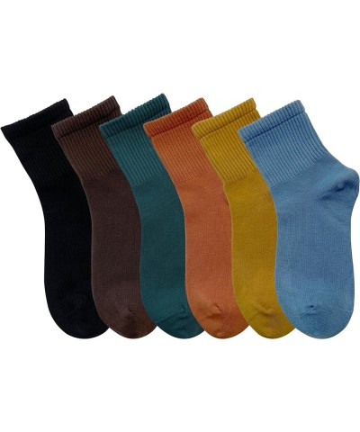 Womens Mini Crew Ankle Socks Pure Cotton Athletic Casual Socks for Women Mini Crew Socks Color 10 (6 Pairs) $10.39 Activewear