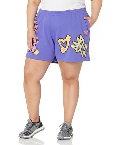 Women's Love Unites Loose Short Purple/Multicolor $18.79 Activewear