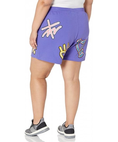 Women's Love Unites Loose Short Purple/Multicolor $18.79 Activewear