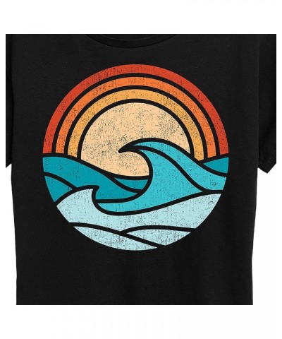 Wave Scene - Women's Short Sleeve Graphic T-Shirt Black $10.00 T-Shirts