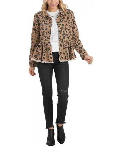 Women's Banks Jacket Brown Leopard $26.38 Jackets