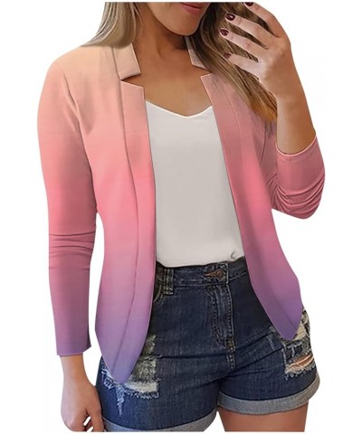 Cardigan Y2k Slim Fit Cardigan Top Boho Lapel Open Front Cardigan Coat Long Sleeve Outfits Plus Size Sweaters for Women Pink_...