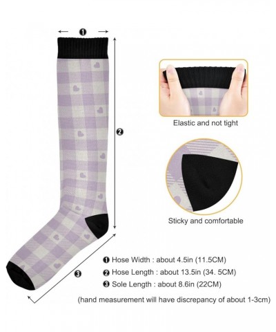 White Goose Compression Socks for Women and Men Circulation Cute Long Socks for Athletic Running 2 1 Purple Heart Check $10.6...