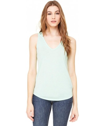 Bella + Canvas Ladies' Flowy V-Neck Tank Mint $8.49 Others