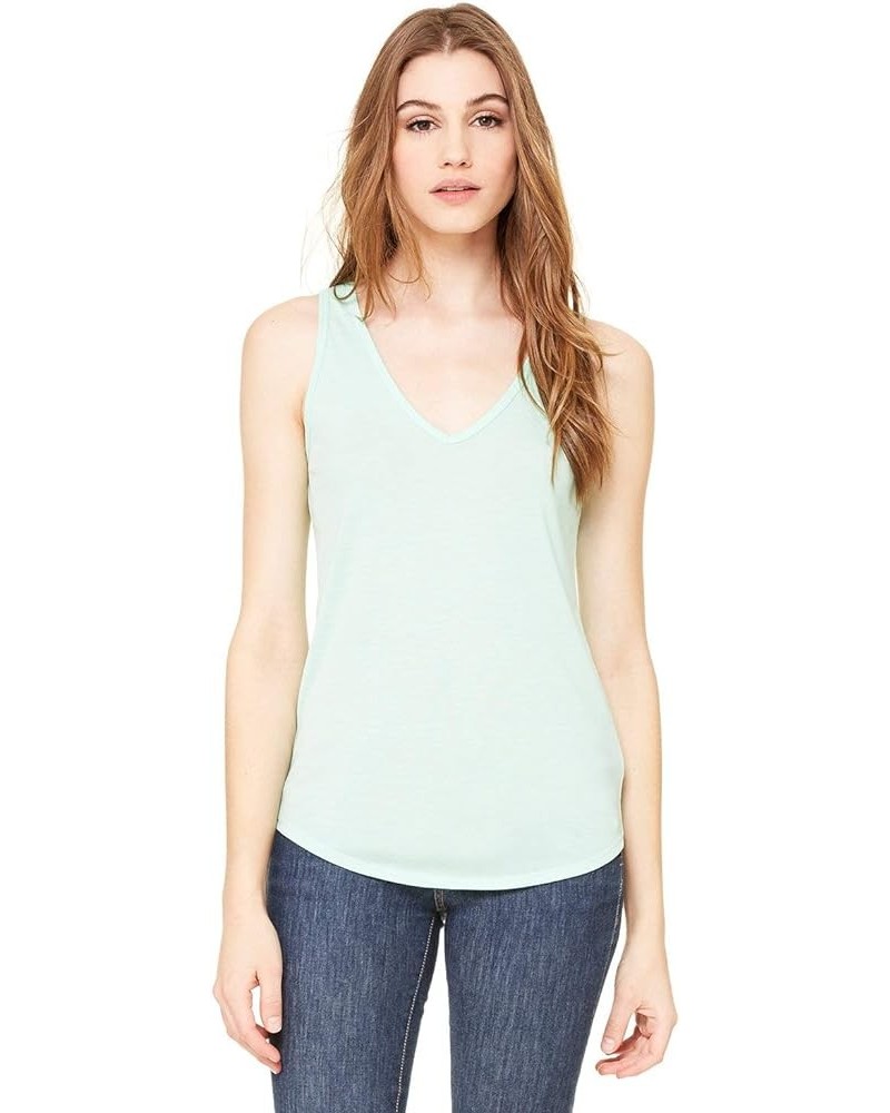 Bella + Canvas Ladies' Flowy V-Neck Tank Mint $8.49 Others