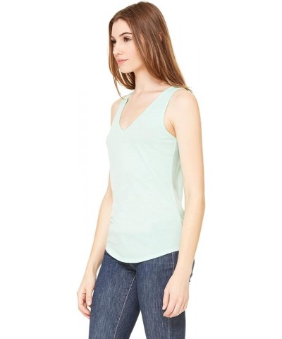 Bella + Canvas Ladies' Flowy V-Neck Tank Mint $8.49 Others