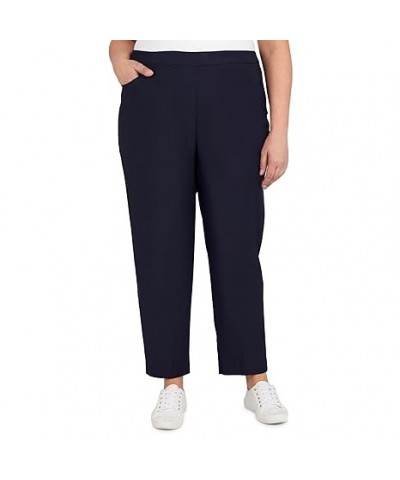 womens Petiteclassic Allure Fit Proportioned With Elastic Comfort Waistband Casual Pants, Black, 6 Petite US 24 Navy $12.96 P...