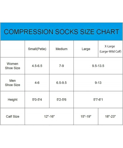 Compression Socks Women and Men, 20-30mmHg, Best for Nurses, Travel, Pregnancy 6 Pairs B $10.56 Activewear