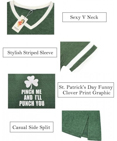 Plus-Size-St-Patricks-Day Shirt for Women Short Sleeve V Neck Tops Casual Summer Tunics Tee XL-4XL 20_79_sph $13.64 T-Shirts