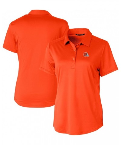 Women's NFL Prospect Textured Stretch Polo Cleveland Browns, Orange $27.67 T-Shirts