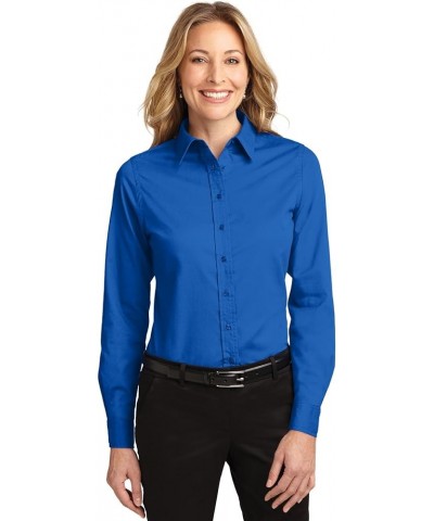 Ladies Long Sleeve Easy Care Shirt. L608 Strong Blue $13.82 Blouses