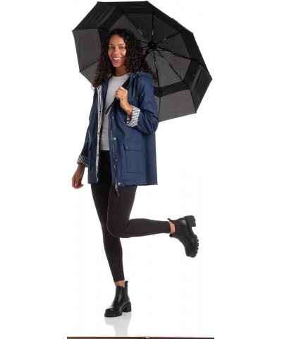 Woman’s Raincoat – Water Resistant Slicker Shell Windbreaker Rain Jacket (S-3XL) Navy Blue $34.66 Coats