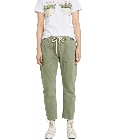 Women's Shabbies Drawstring Boyfriend Jeans Super Khaki $65.14 Jeans