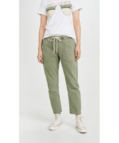 Women's Shabbies Drawstring Boyfriend Jeans Super Khaki $65.14 Jeans