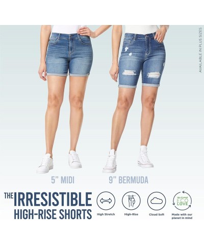 Women's Irresistible Denim Shorts High-Rise Insta Soft Juniors (Standard and Plus) Dune $5.05 Shorts