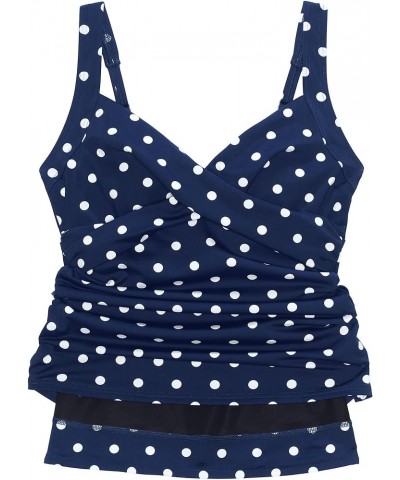 womens 86487p Control Deep Sea Polka Dot $34.62 Swimsuits